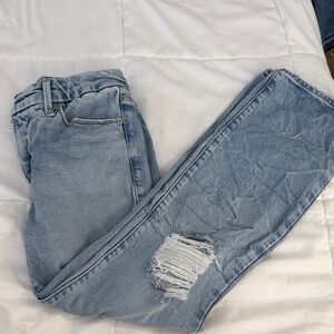 Light Blue Distressed Women Jeans